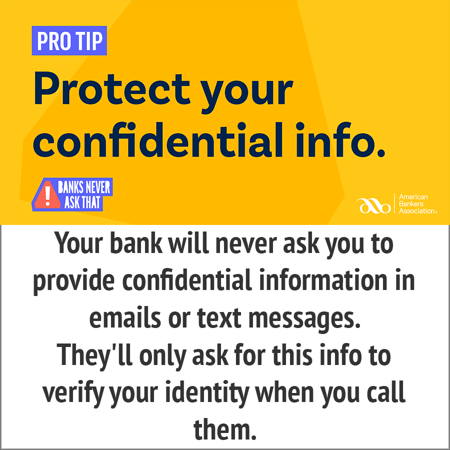 Protect your confidential info - pro tip to prevent fraud