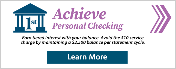 Achieve personal checking